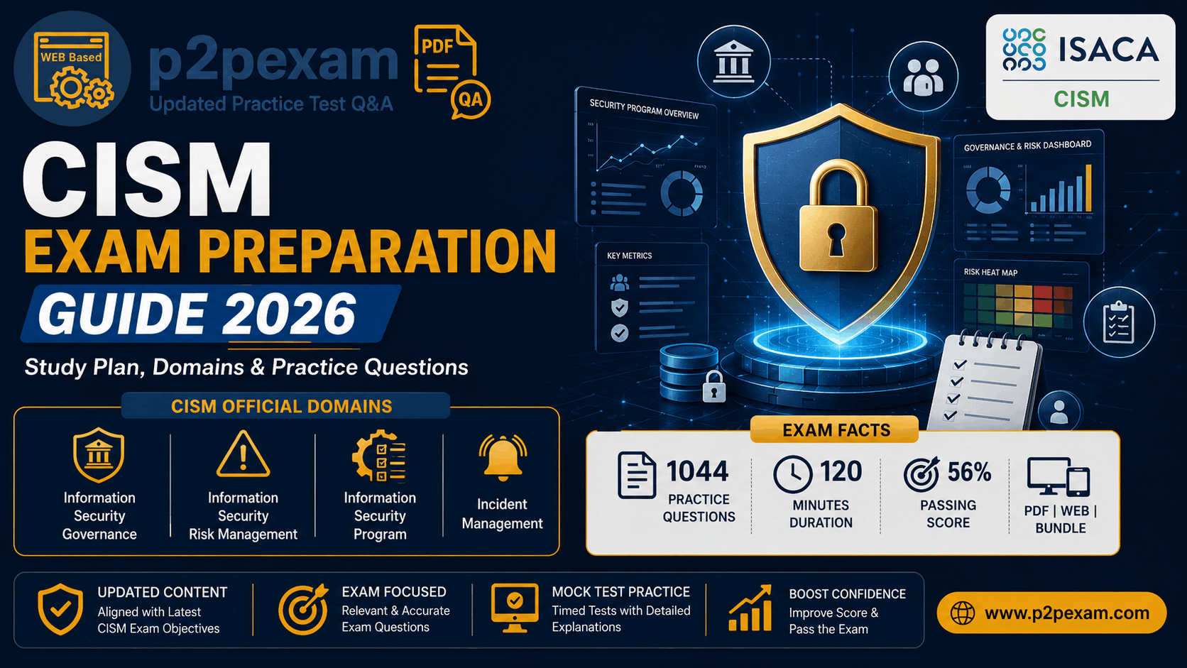 CISM Exam Preparation Guide 2026 - P2PExam - Pass Your Certification ...