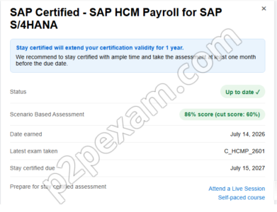 Hana result