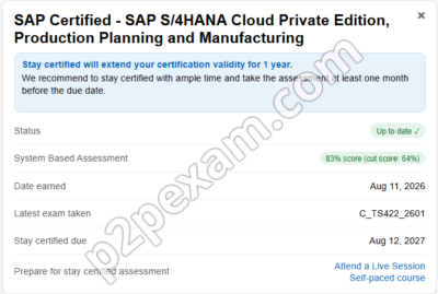 Hana result